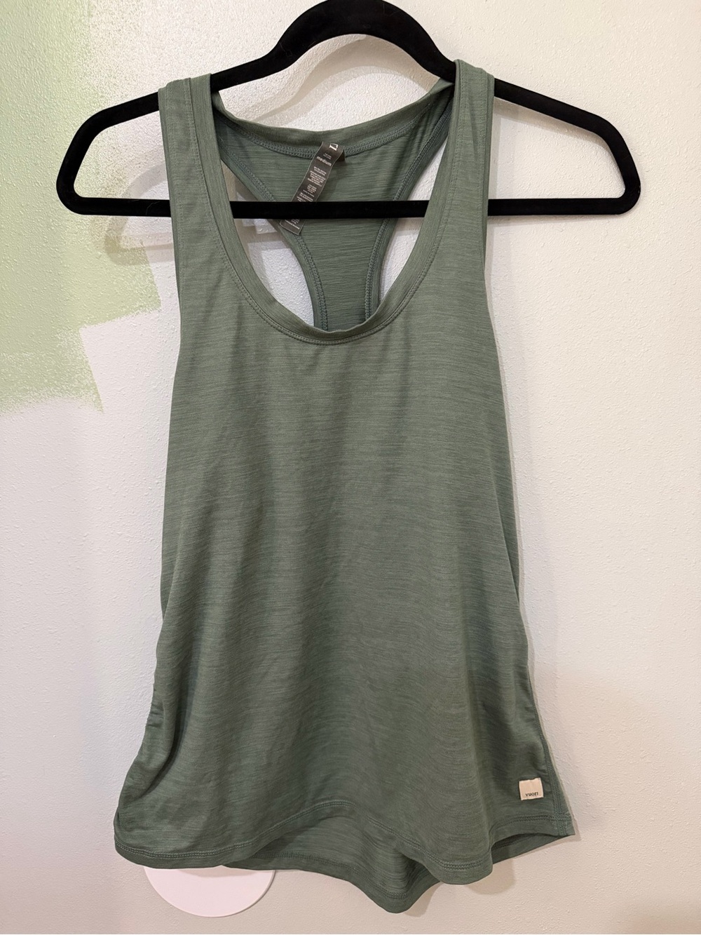Vuori Sage Green Racerback Tank Top
